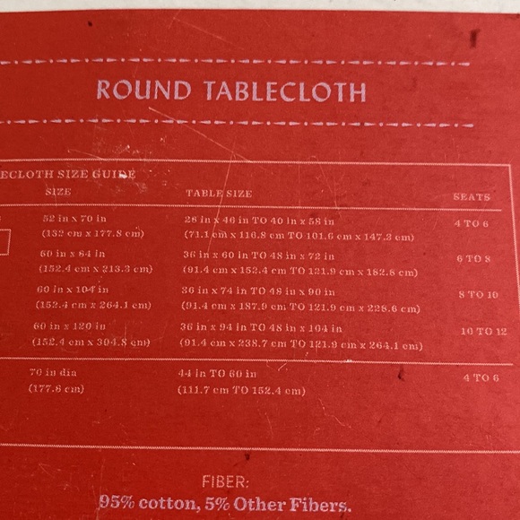 Opal house round cream and gold metallic thread tablecloth nwt - Picture 4 of 5